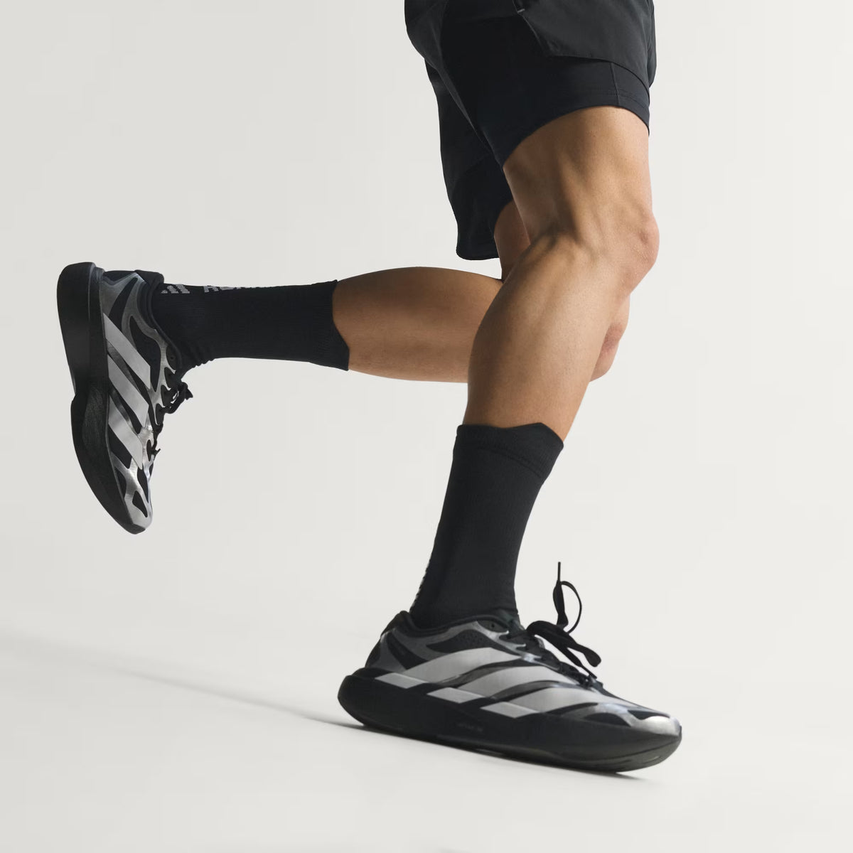 Men's Adidas Adizero EVO SL EXO - Core Black / Cloud White / Iron Metallic