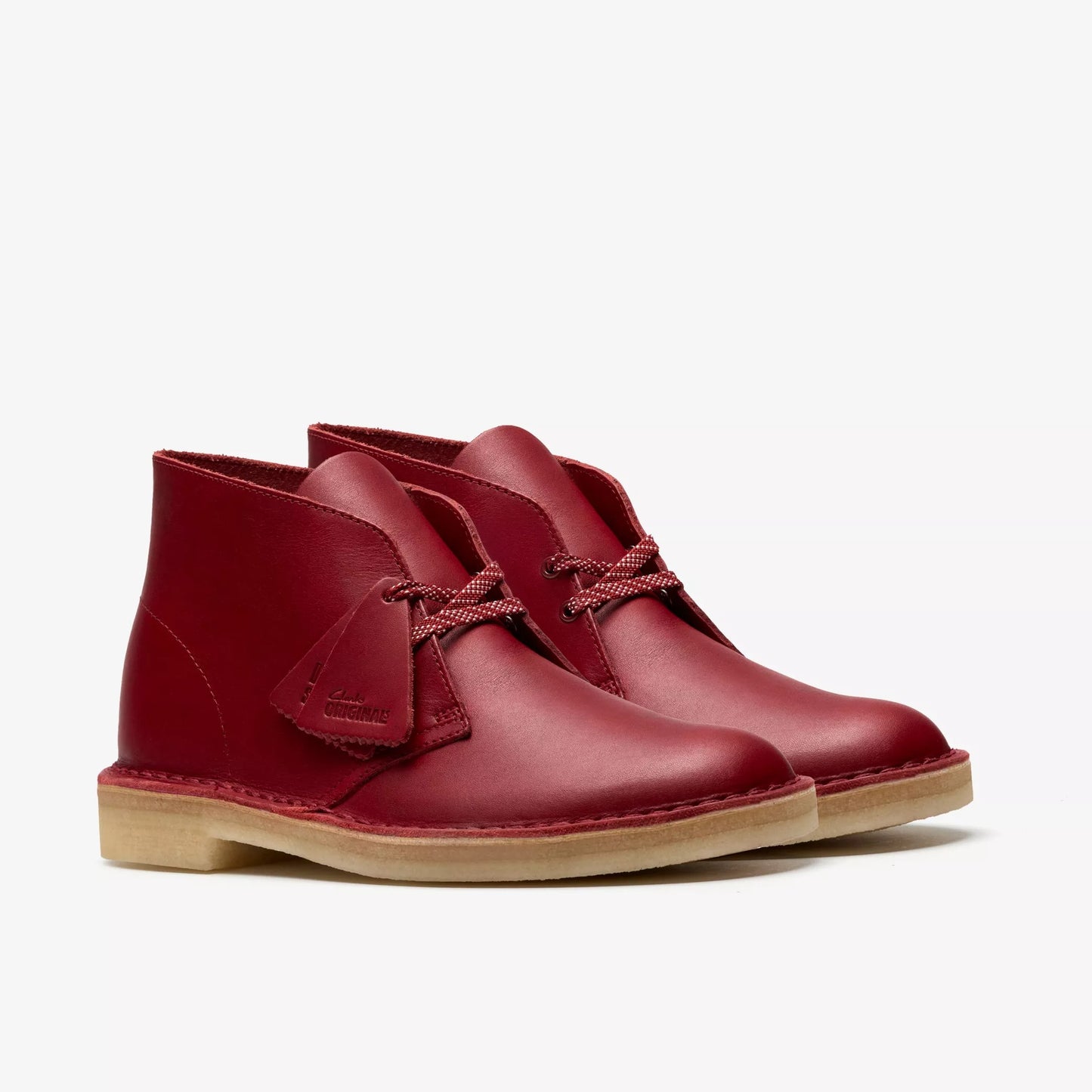 Men's Clarks Desert Boot - Dark Red Leather