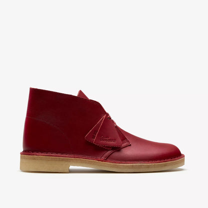 Men's Clarks Desert Boot - Dark Red Leather