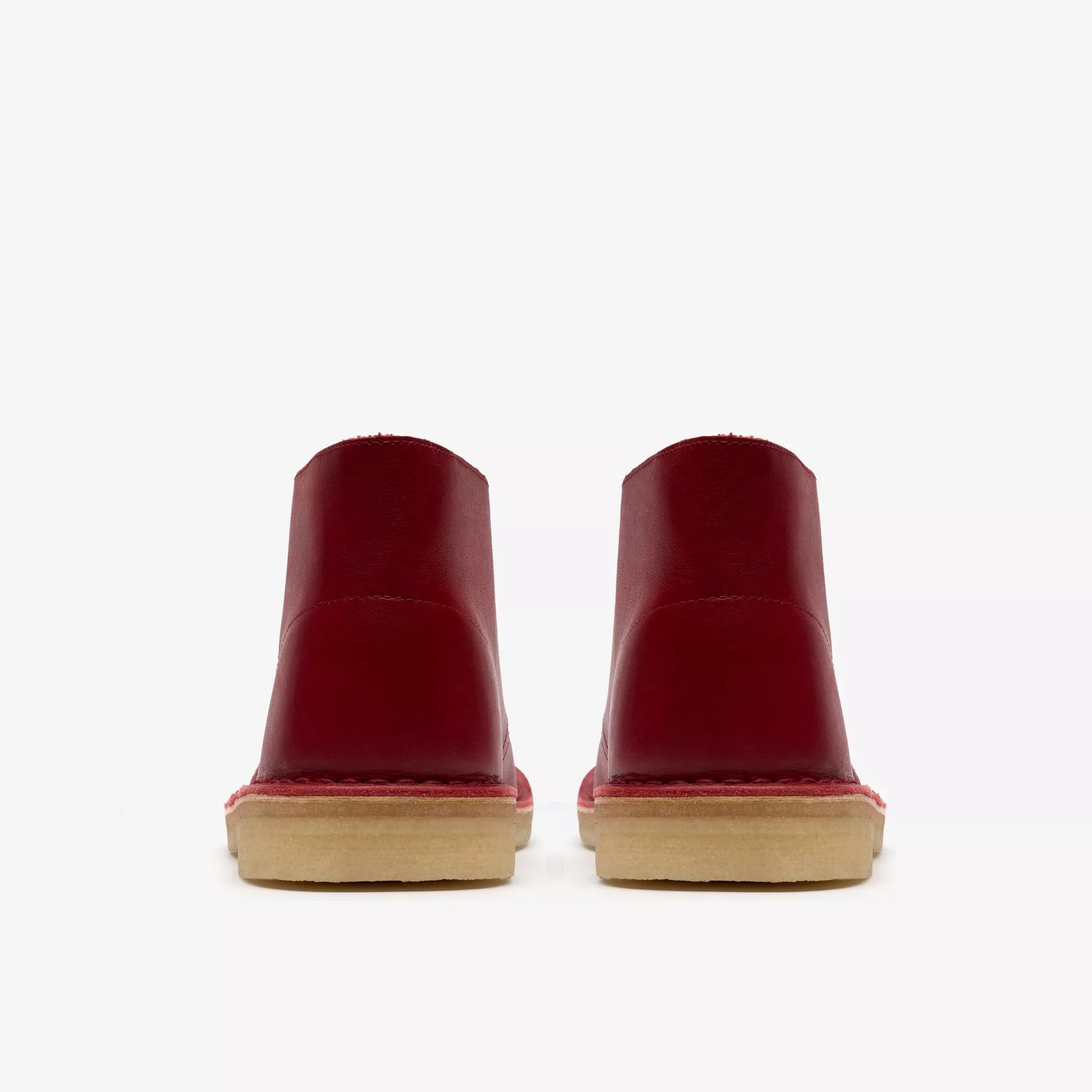 Men's Clarks Desert Boot - Dark Red Leather
