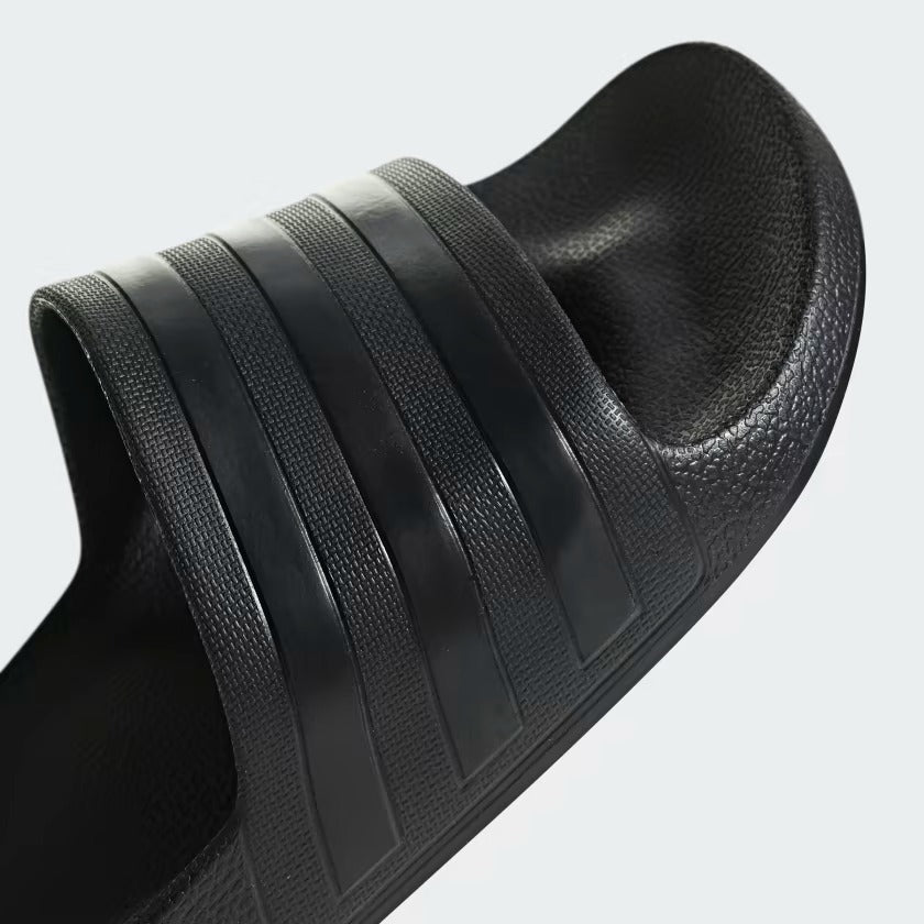 Men's Adidas Adilette Aqua Slides - Black/Black