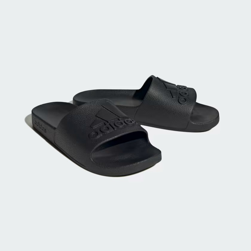 Men's Adidas Adilette Aqua Slides - Black