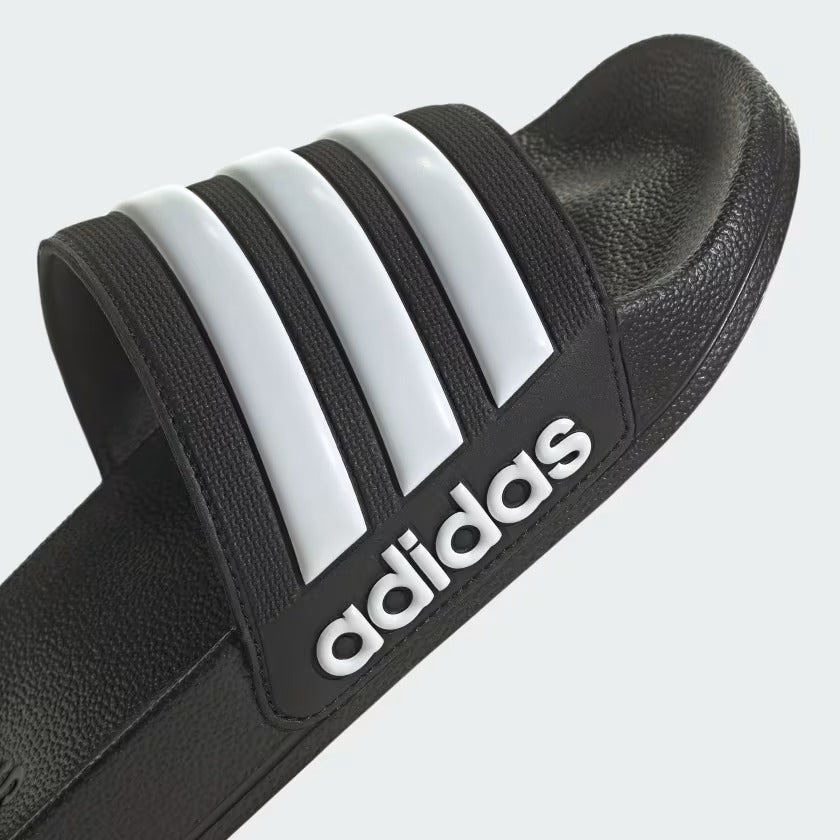Men's Adidas Adilette Shower Slides - Black/White