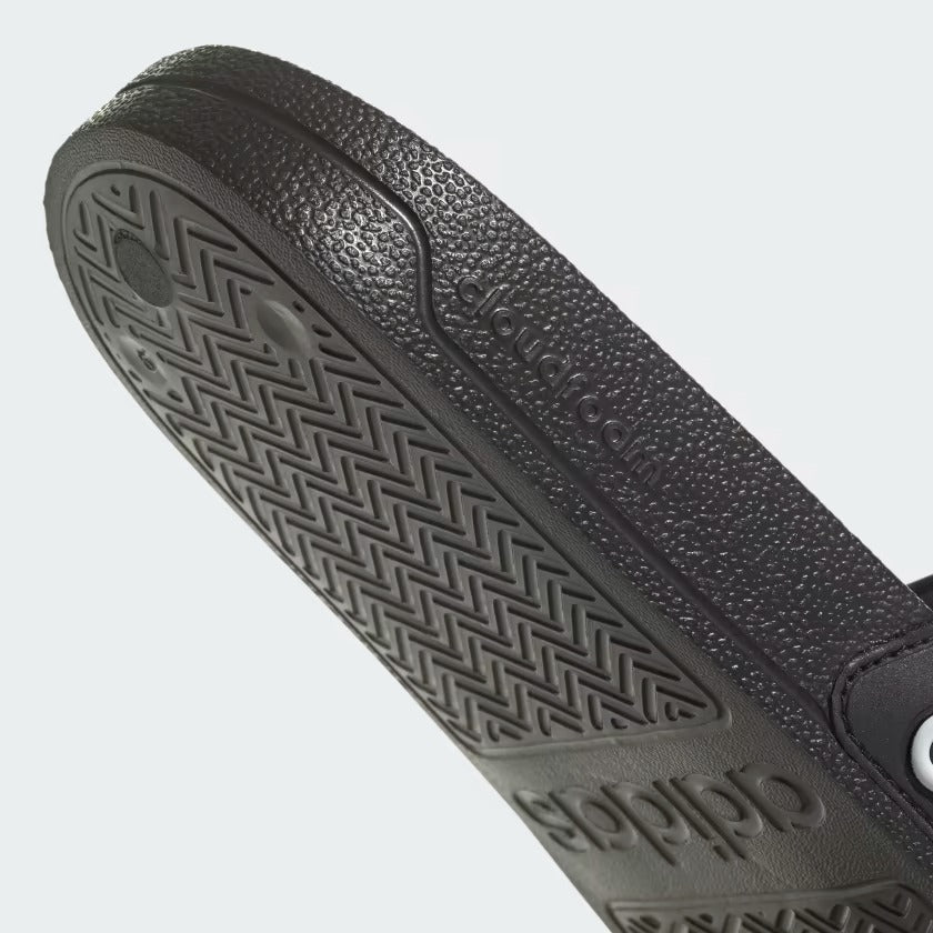 Men's Adidas Adilette Shower Slides - Black/White