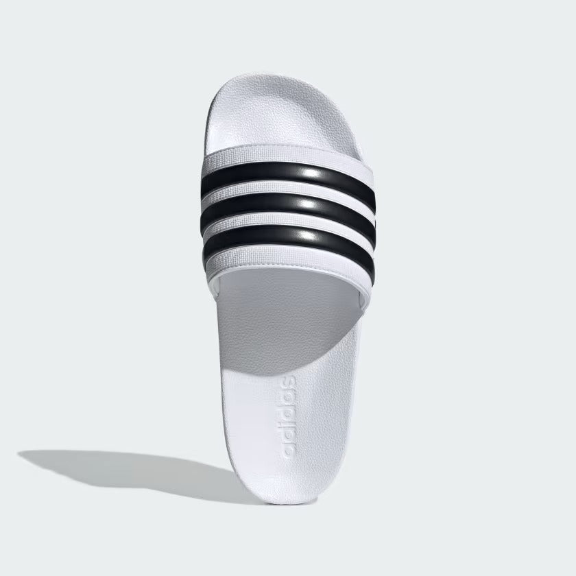 Men's Adidas Adilette Shower Slides - White/Black