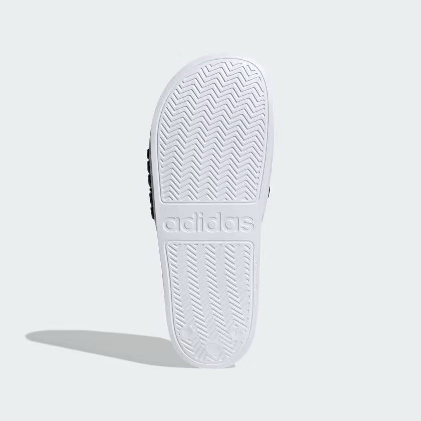 Men's Adidas Adilette Shower Slides - White/Black