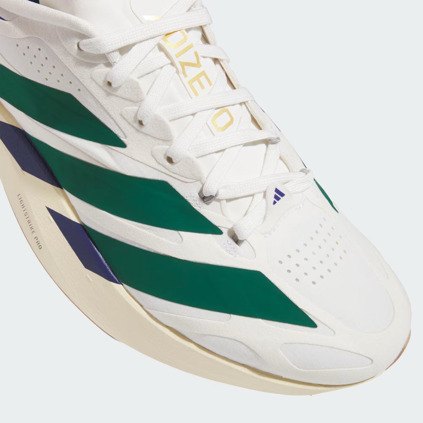 Men's Adidas Adizero EVO SL EXO Suede - Core White / Collegiate Green / Cream White