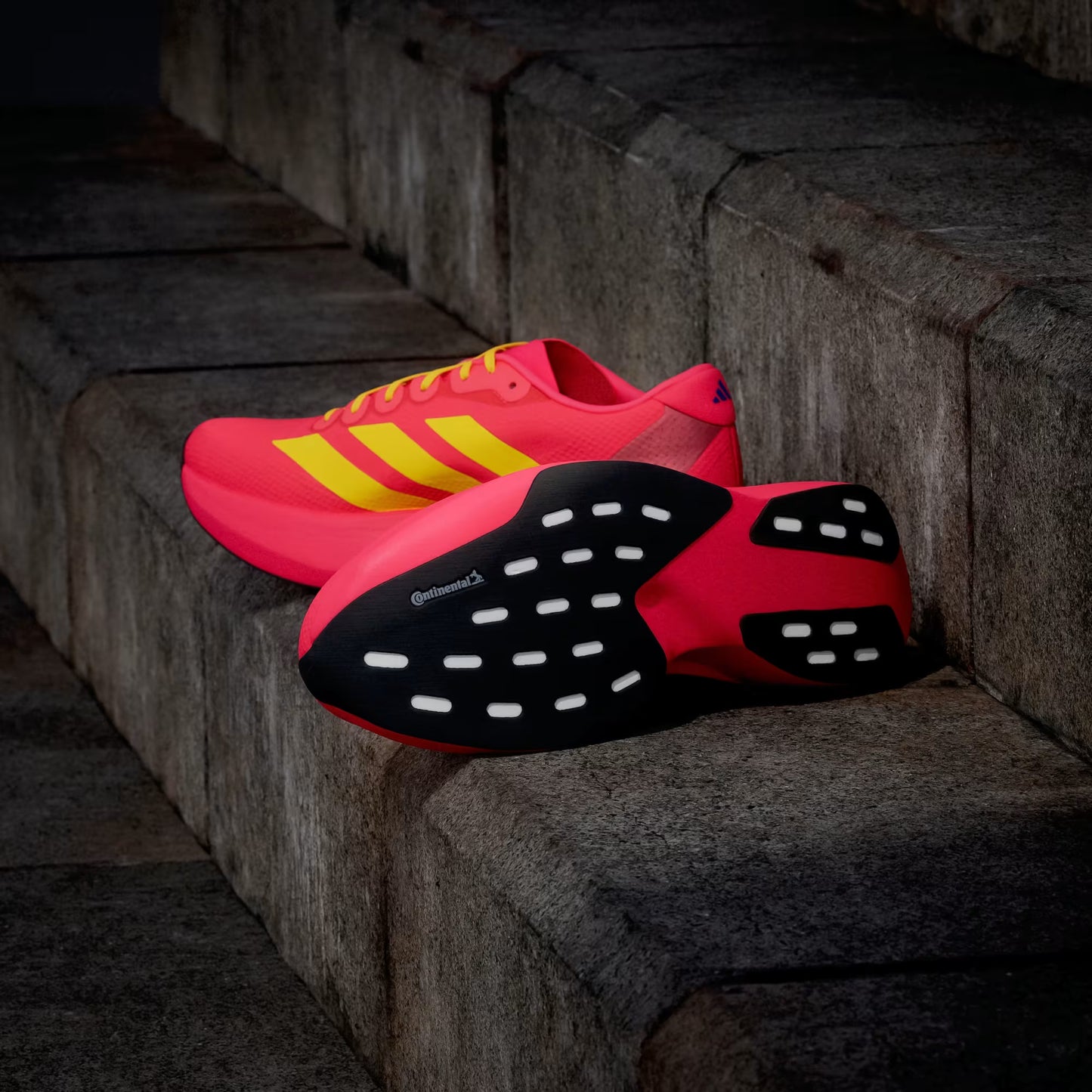 Men's Adidas Adizero Evo SL Woven - Lucid Red/Bold Gold/Semi Lucid Blue