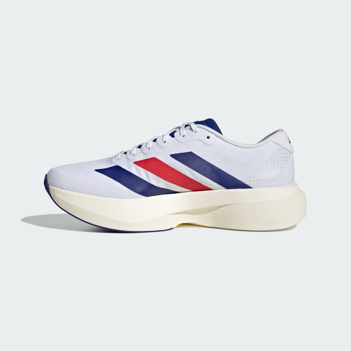 Men's Adidas Adizero Evo SL Woven - Cloud White/Mystery Ink/Pure Ruby