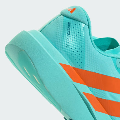 Men's Adidas Adizero EVO SL Woven - Flash Aqua / Impact Orange / Arctic Fusion
