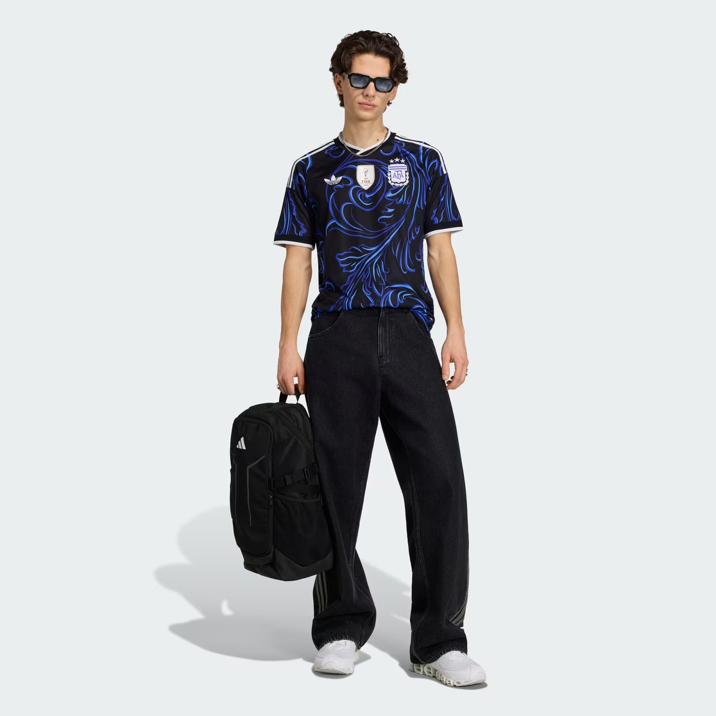 Adidas Argentina 26 Away Jersey - Black / Lucid Blue / Blue Burst