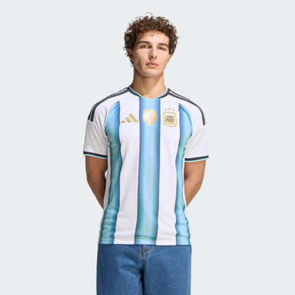Men's Adidas Argentina 26 Home Messi Authentic Jersey
