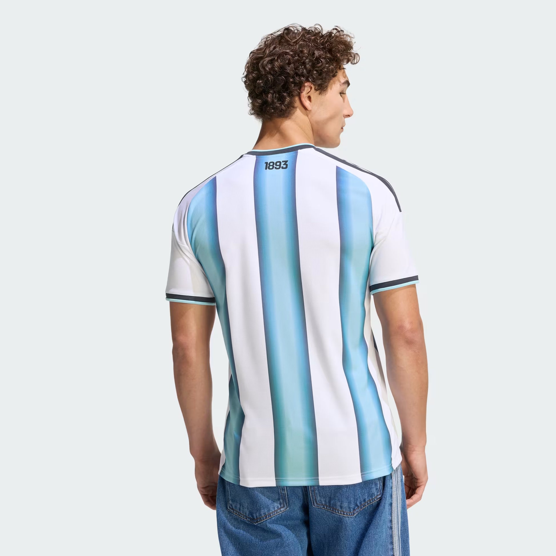 Men's Adidas Argentina 26 Home Messi Authentic Jersey