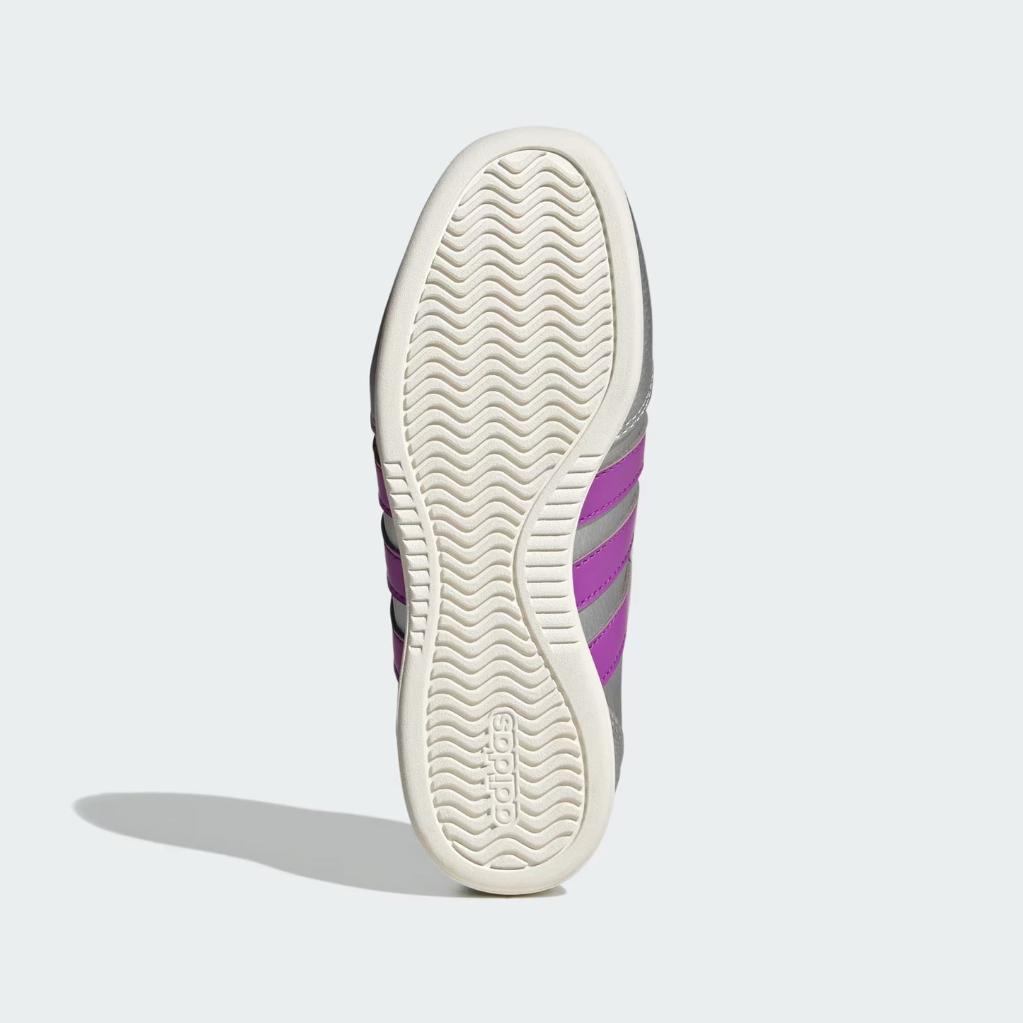 Grade School Adidas Barreda Mary Jane Junior - Silver Metallic / Purple Burst / Off White