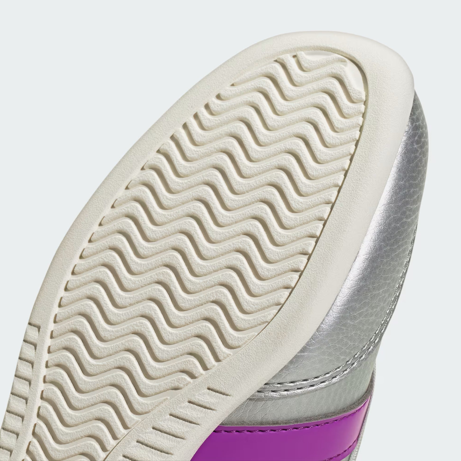 Grade School Adidas Barreda Mary Jane Junior - Silver Metallic / Purple Burst / Off White