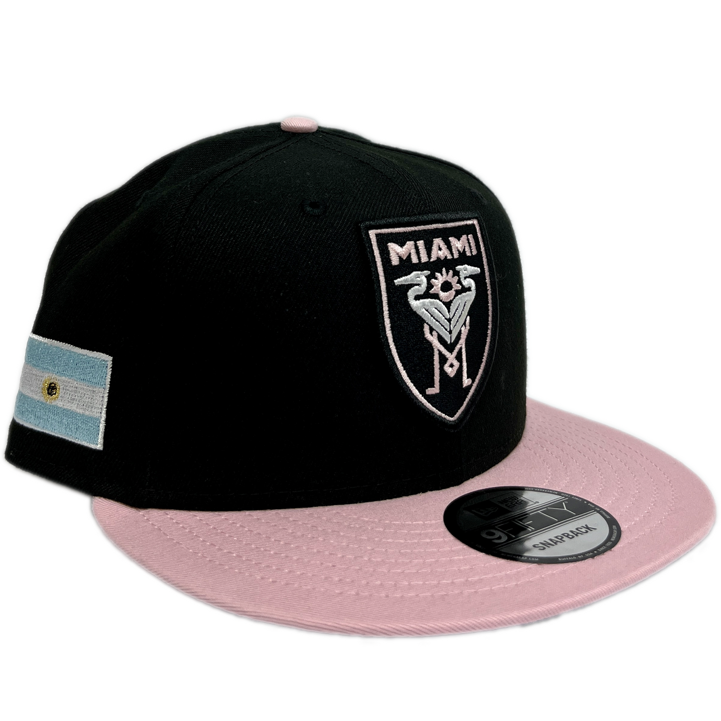 New Era Inter Miami 9FIFTY Adjustable Hat - Black/ Pink