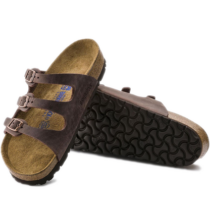 Birkenstock Florida Sandals - Oiled Leather Habana