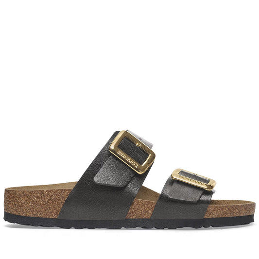 Birkenstock Sydney Luxe Buckle Birko Flor - Graceful Licorice
