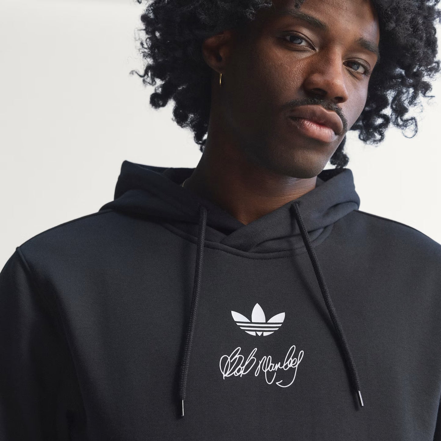 Men's Adidas x Bob Marley Hoodie - Black