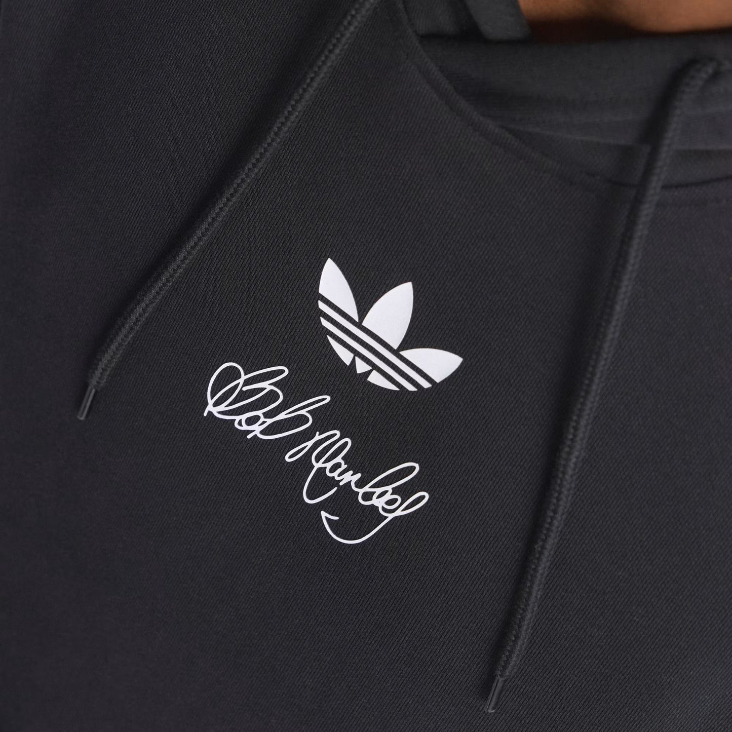 Men's Adidas x Bob Marley Hoodie - Black
