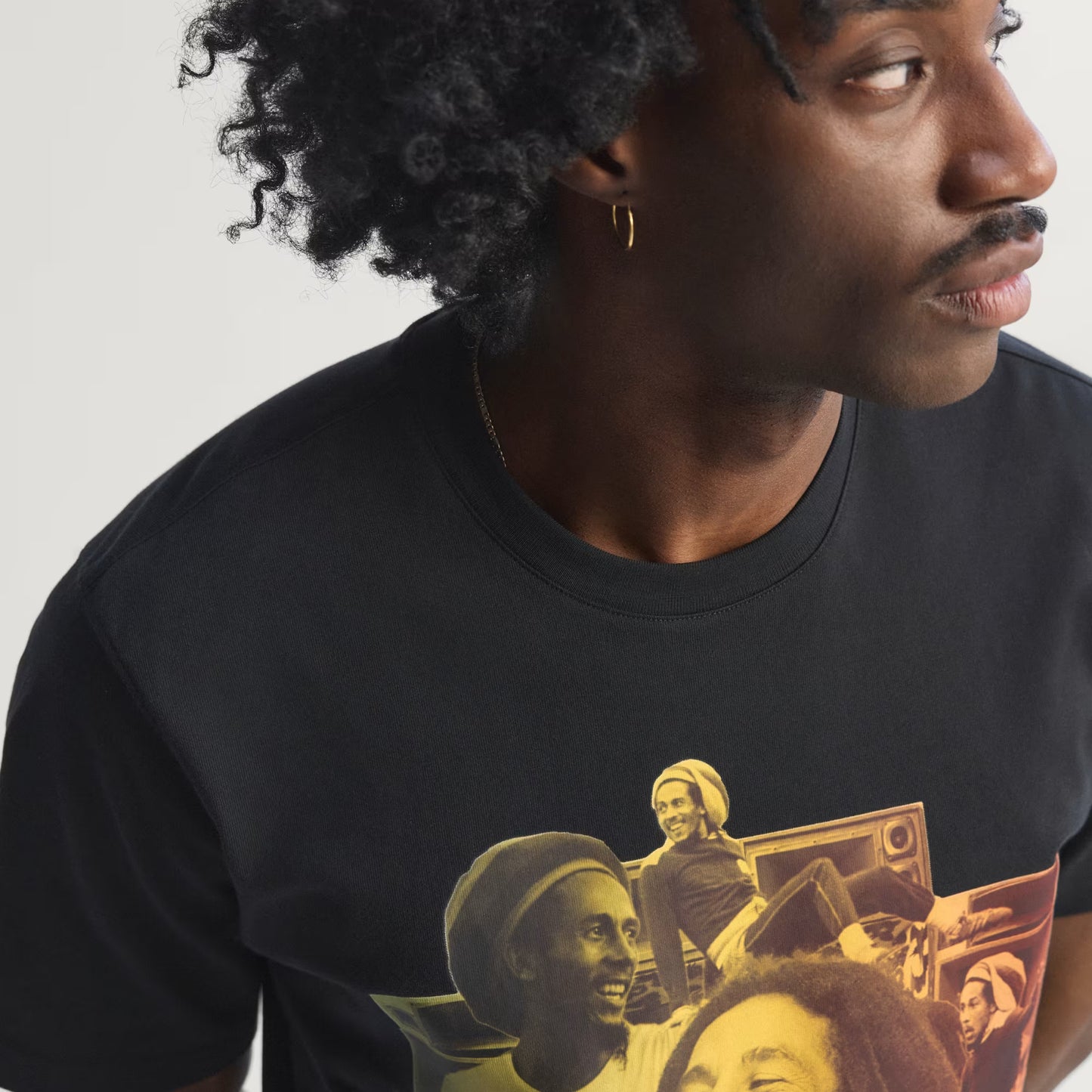 Men's Adidas x Bob Marley T-Shirt - Black