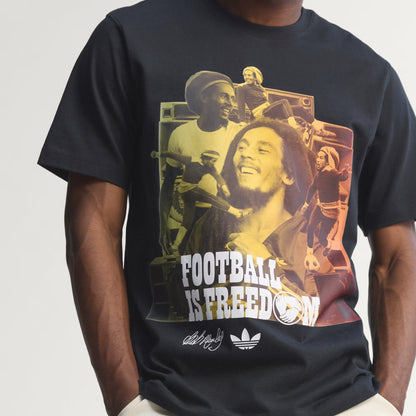 Men's Adidas x Bob Marley T-Shirt - Black
