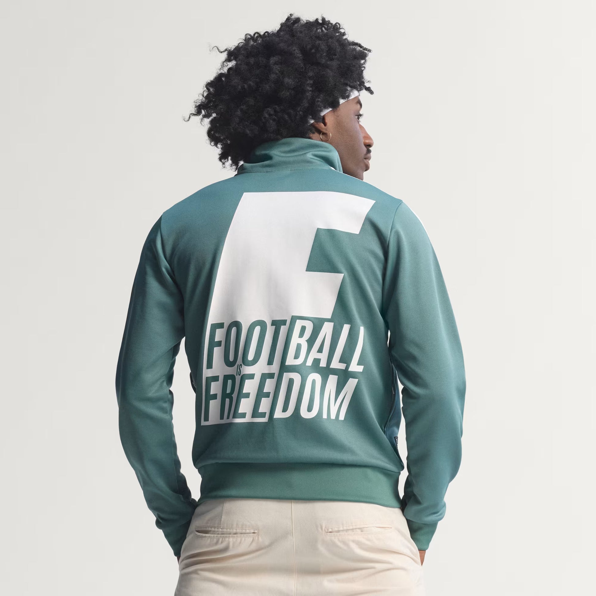 Men's Adidas Bob Marley Track Top - Tech Emerald
