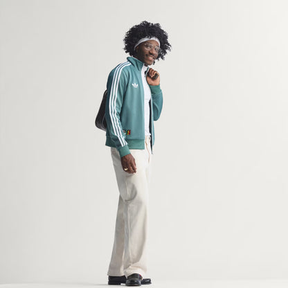 Men's Adidas Bob Marley Track Top - Tech Emerald