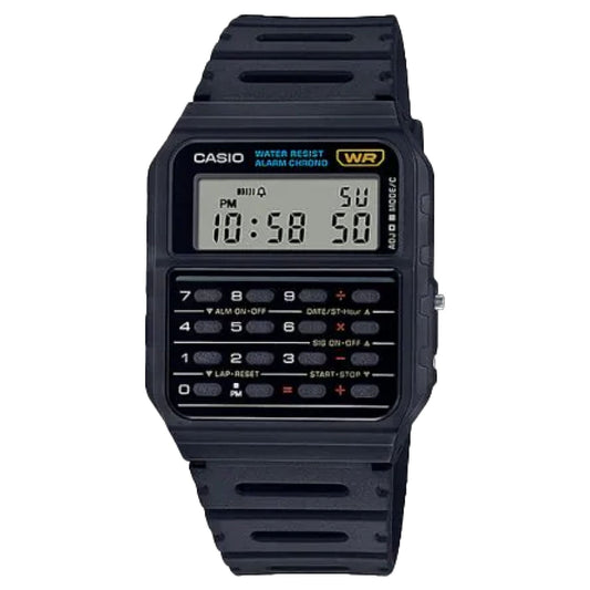 Casio Data Bank CA53W-1 Watch 34.4mm - Black