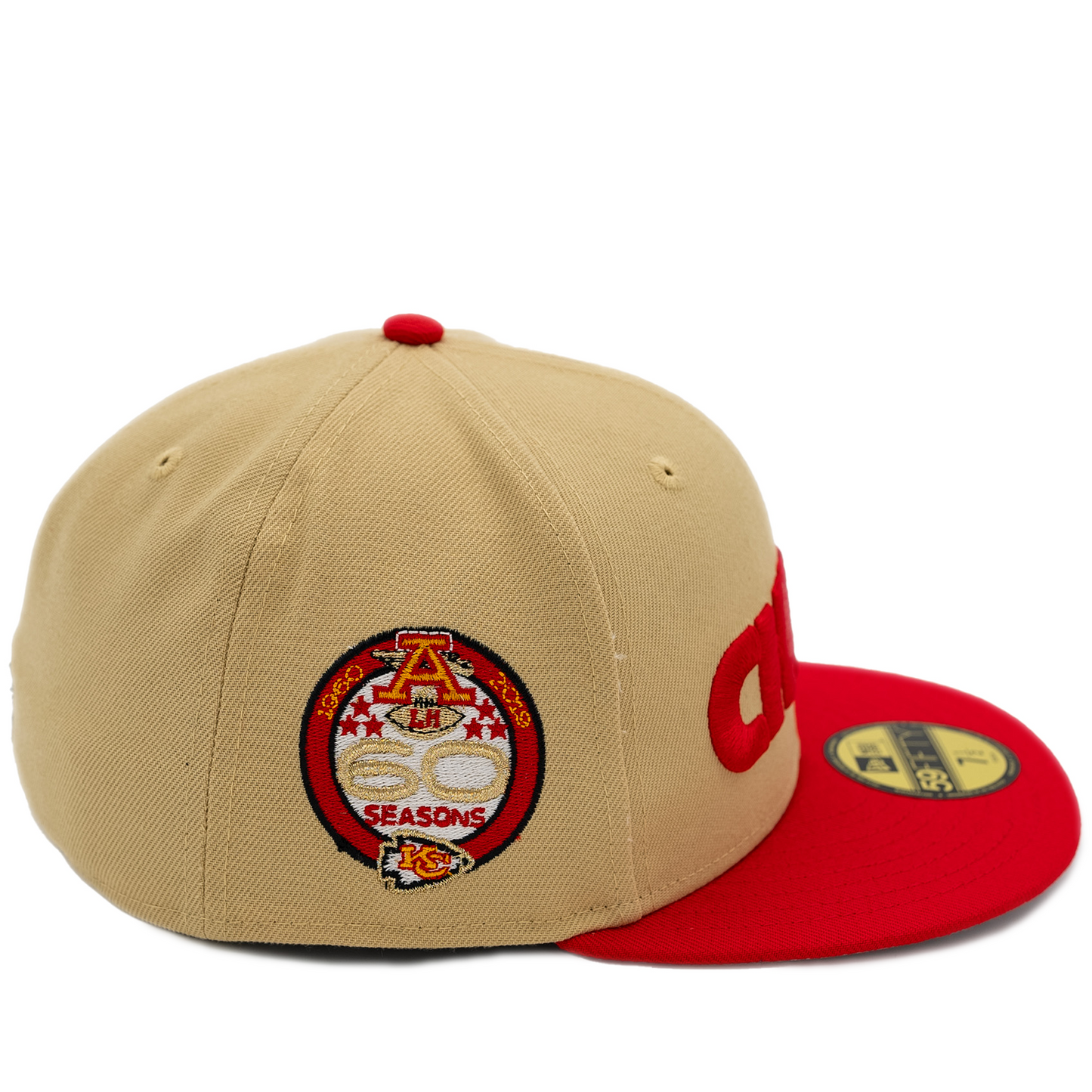 New Era Kansas City Chiefs 59Fifty Fitted Hat - Cream/ Red