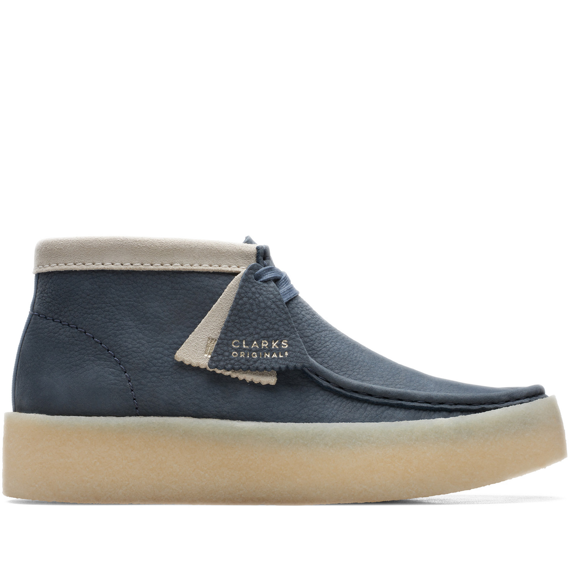 Men's Clarks Wallabee Cup BT - Blue Nubuck CL3216BLNU – Cool J's
