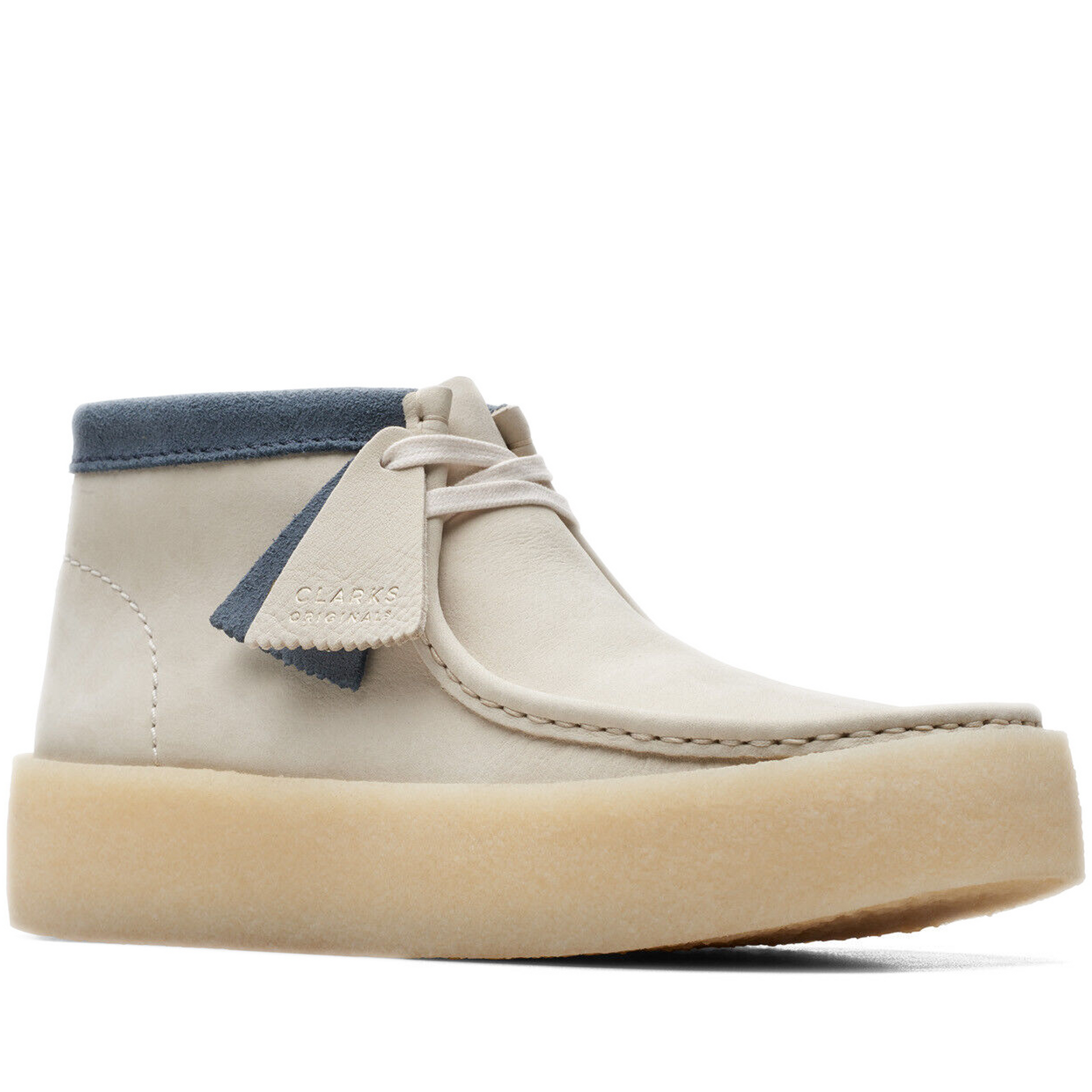 Men's Clarks Wallabee Cup BT - White Nubuck CL3216WTNU – Cool J's Men's Clarks Wallabee Cup BT - White Nubuck CL3216WTNU – Cool J's