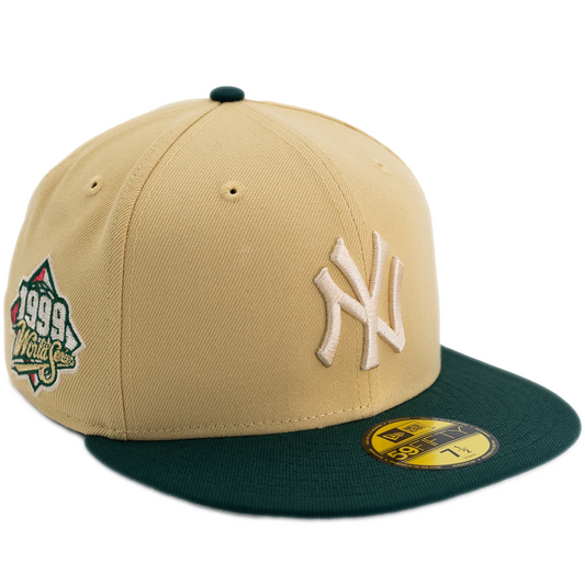 New Era New York Yankees 59FIFITY Fitted Hat - Cream/ Dark Green