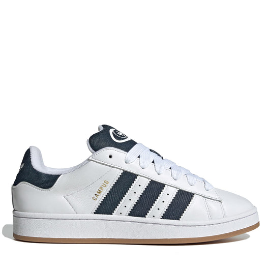 Men's Adidas Campus 00s Shoes - Cloud White/Night Indigo/Gold Metallic