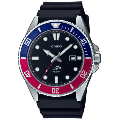 Casio Analog MDV106B-1A2V Watch 46.3mm - Black/Silver