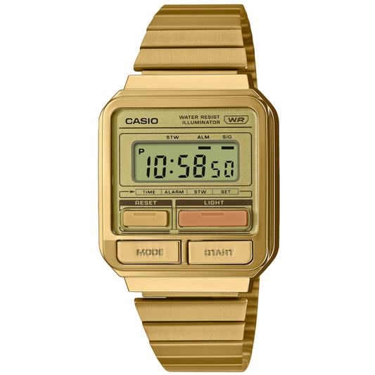 Casio Vintage A120WEG-9AVT Watch 33.5mm - Gold