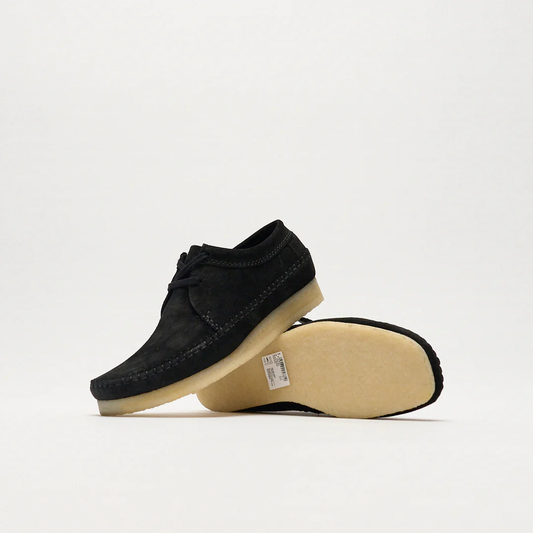 Men's Clarks Weaver Moccasins - Black Suede