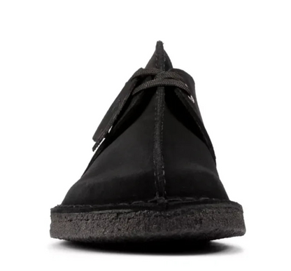 Men's Clarks Desert Trek - Black Suede/Black