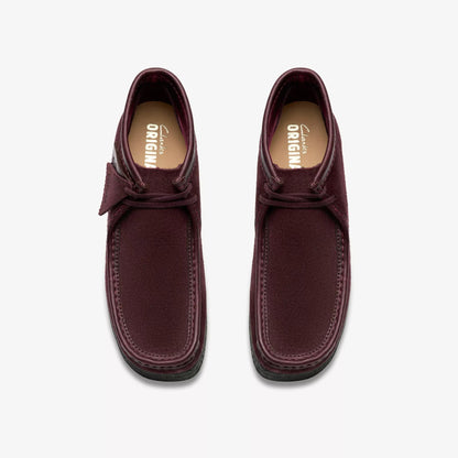 Men's Clarks Wallabee Boot - Purple Grape Suede