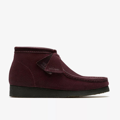 Men's Clarks Wallabee Boot - Purple Grape Suede