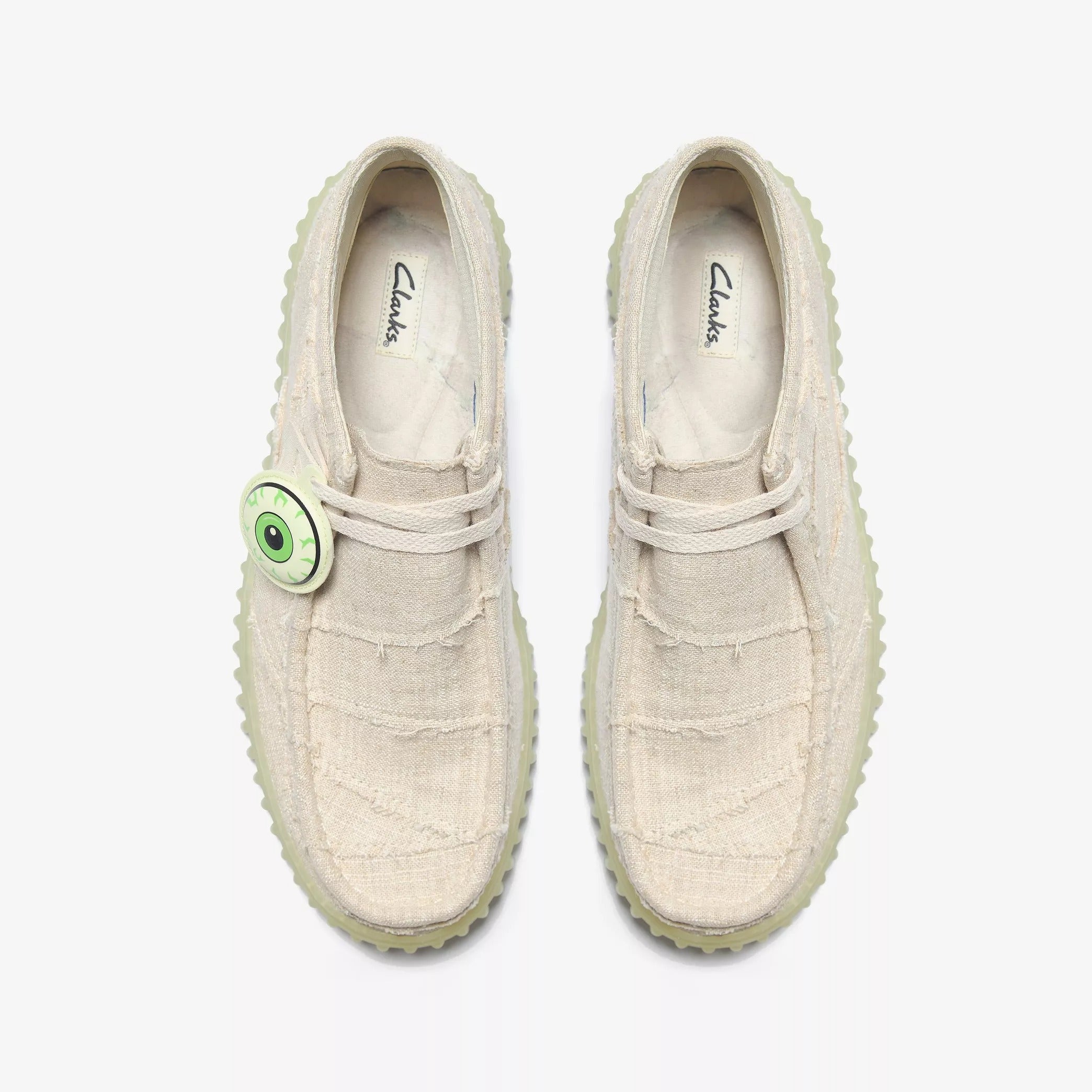 Men's Clarks Torhill Hallow - Off White Textile – Cool J's Miami