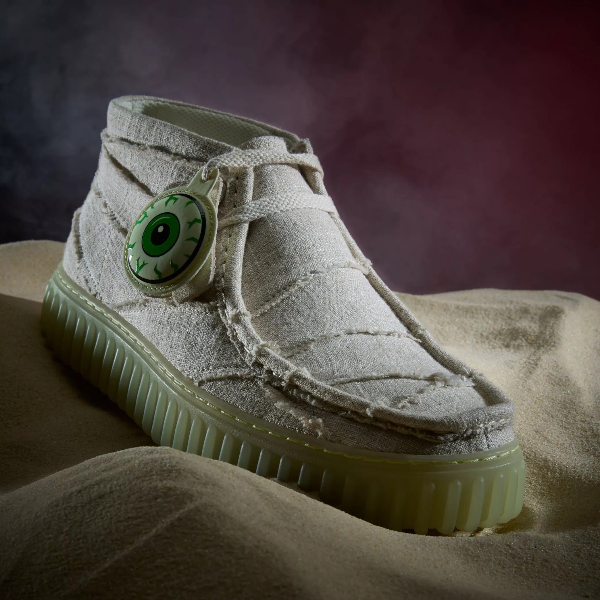Men's Clarks Torhill Hallow - Off White Textile – Cool J's Miami