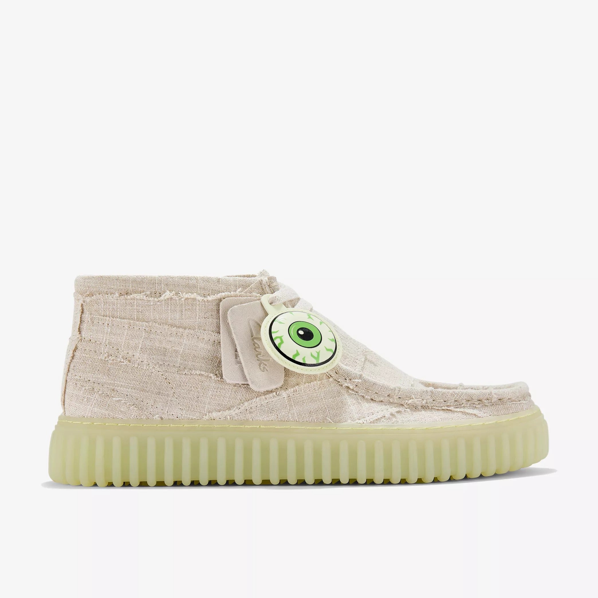 Men's Clarks Torhill Hallow - Off White Textile – Cool J's Miami