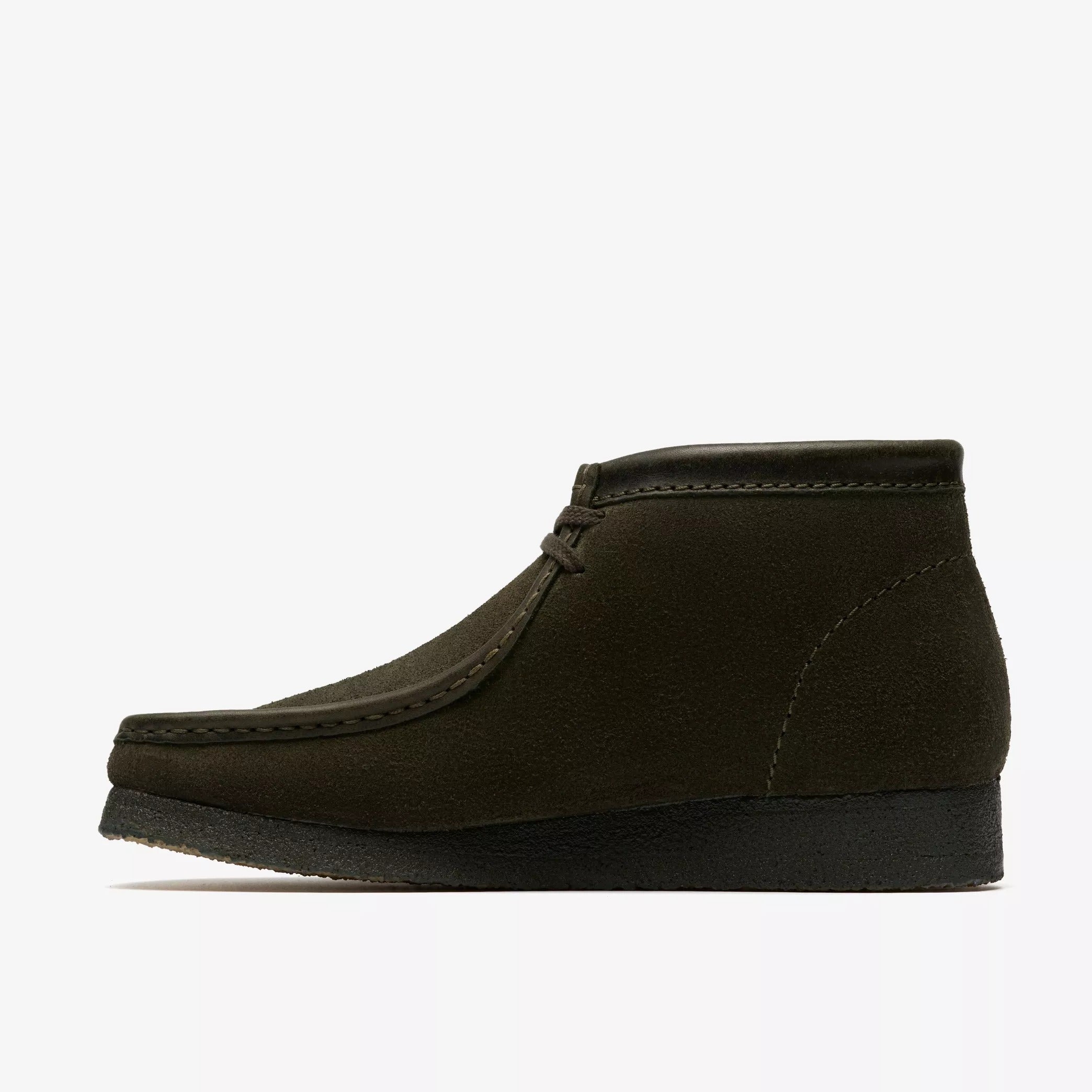 Men's Clarks Wallabee Boot - Loden Green Suede – Cool J's Miami online