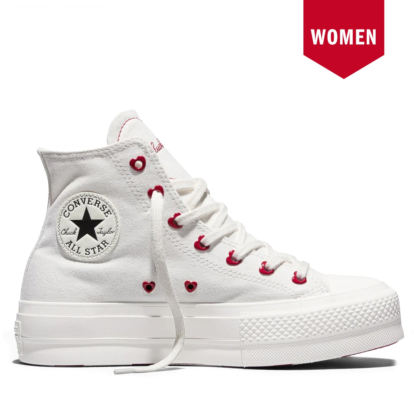Women's Converse Chuck Taylor All Star Lift Platforms Hearts