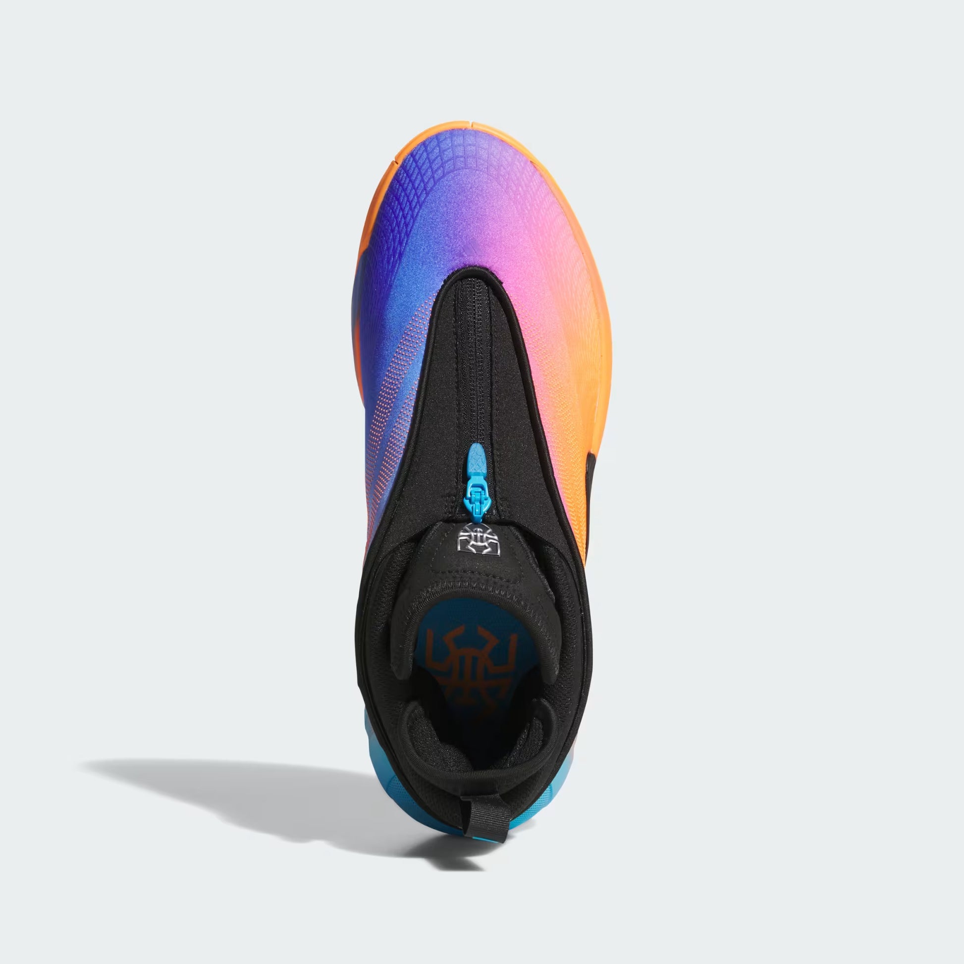 Men's Adidas D.O.N. Issue 7 - Core Black / Lucid Orange / Silver Metallic