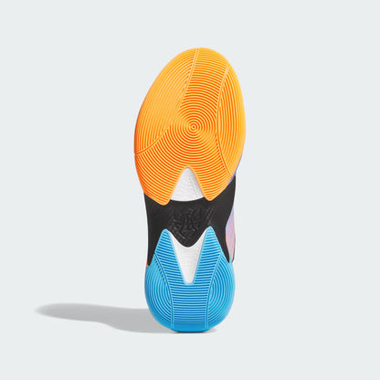 Men's Adidas D.O.N. Issue 7 - Core Black / Lucid Orange / Silver Metallic