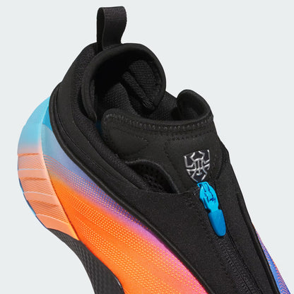 Men's Adidas D.O.N. Issue 7 - Core Black / Lucid Orange / Silver Metallic