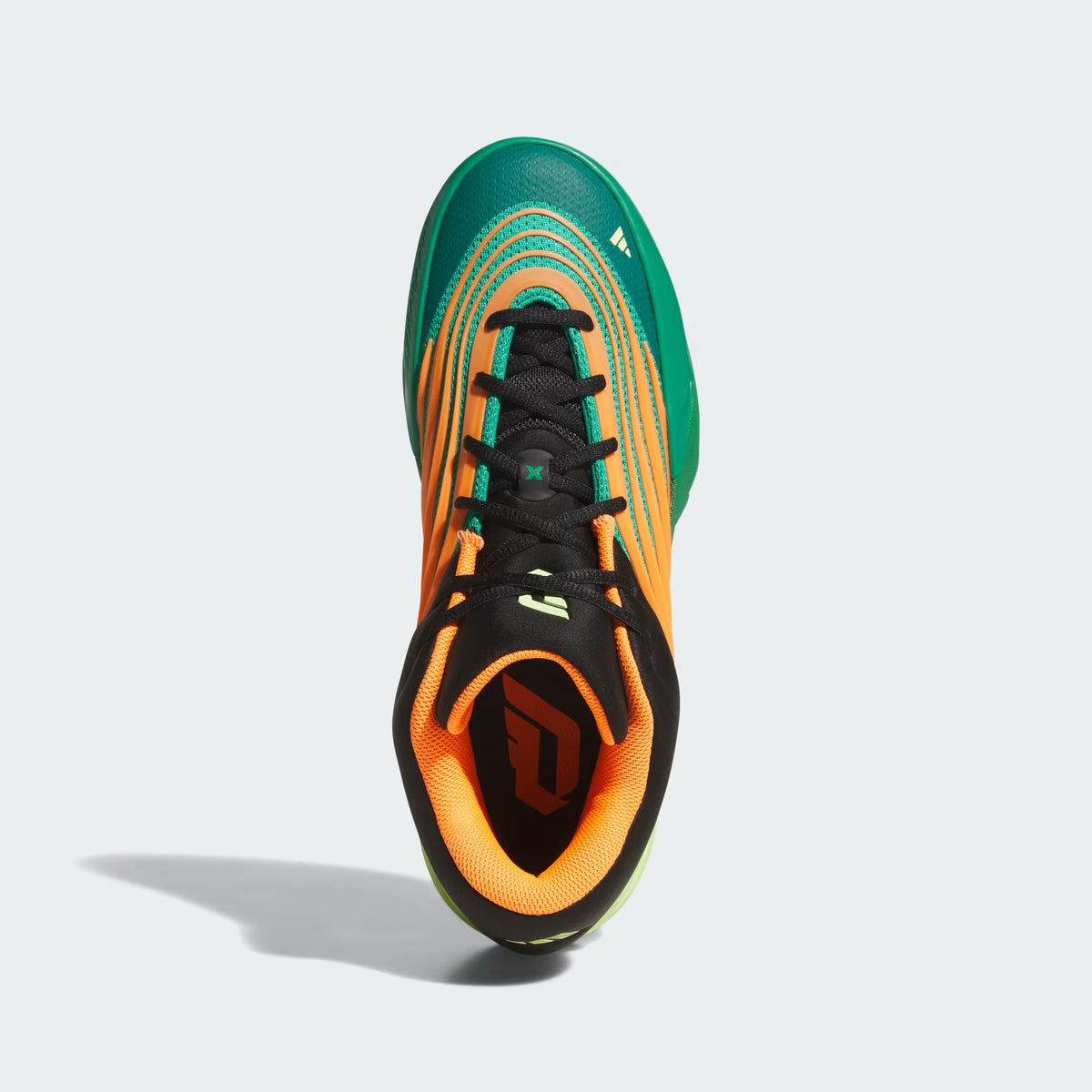 Men's Adidas Dame X  - Court Green / Lucid Orange / Frozen Lemon