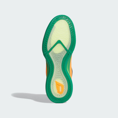 Men's Adidas Dame X  - Court Green / Lucid Orange / Frozen Lemon
